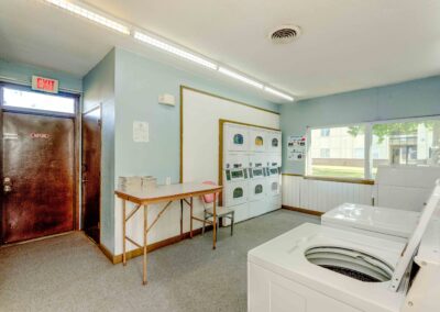 Laundry room at Elm Terrace